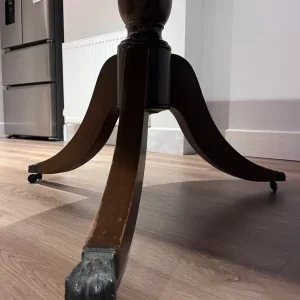 Repro mahogany veneered dining table - Image 6