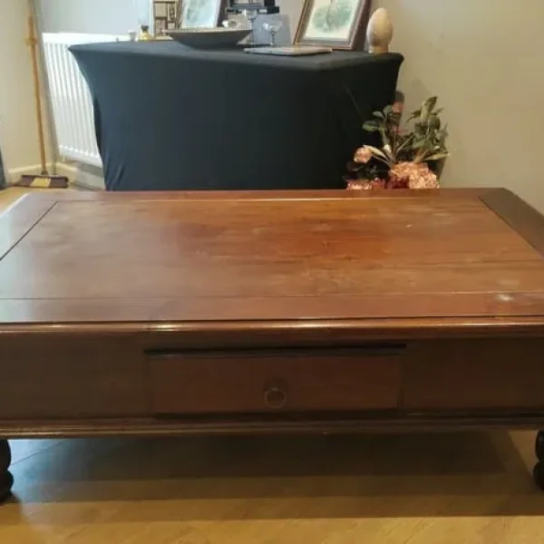 Solid mahogany coffee table
