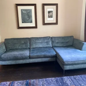 Velvet Chaise Sofa – Barker and Stonehouse Gramercy