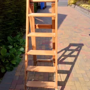 Vintage Wooden Step Ladder - Image 2