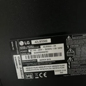 LG 42” TV LG42LB5500 (2015) - Image 3