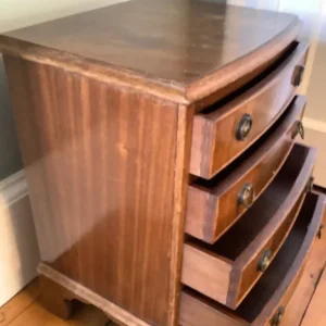 Solid Wood Dark Brown Small Chest of Drawers - Image 6