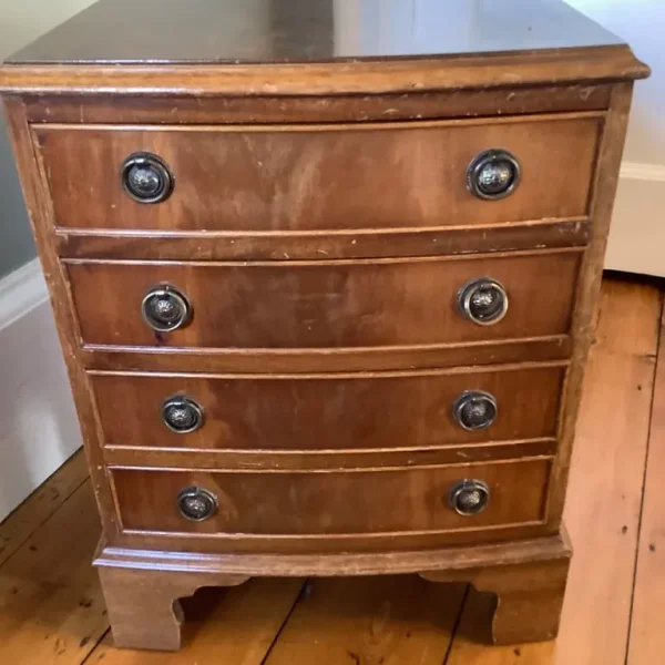 Solid Wood Dark Brown Small Chest of Drawers