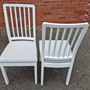 2 IKEA Ekedalen White Chairs - Image 2