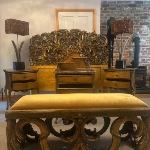 Rococo style bedroom suite