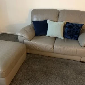 Three piece suite and footstool - Image 2