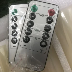 Flameless candles x8 with remote controls - Image 3