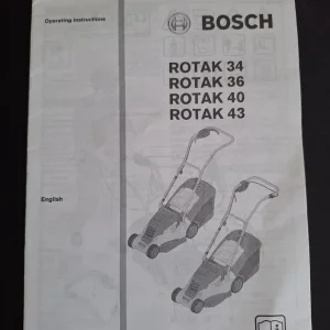 Bosch 1300W Rotak 34-13 Electric Lawn Mower - Image 3