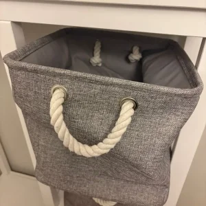 IKEA clothes rail and storage box unit - Image 4