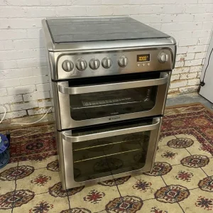 HotPoint Stainless Steel 60CM Gas Cooker With Oven and Grill