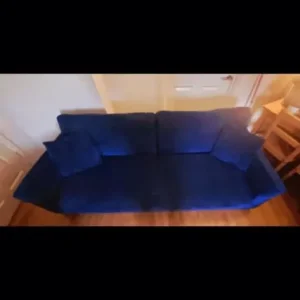 Navy sofa 3-4 seater - Image 3