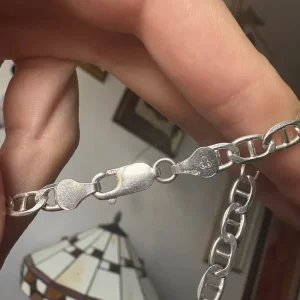 925 italian silver anchor necklace - Image 5