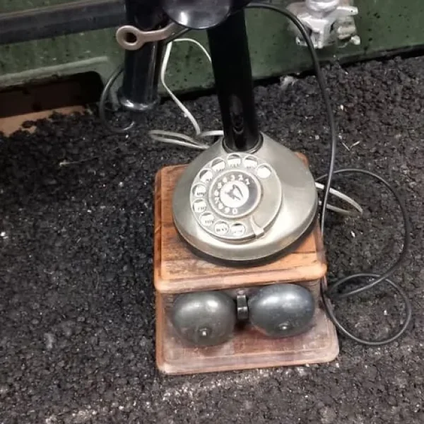 Retro genuine candlestick telephone