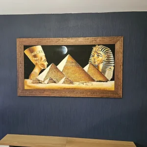 Extra large framed Egyptian papyrus - Image 2