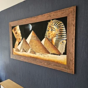 Extra large framed Egyptian papyrus - Image 4