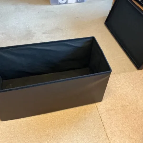 Leather-looking storage box