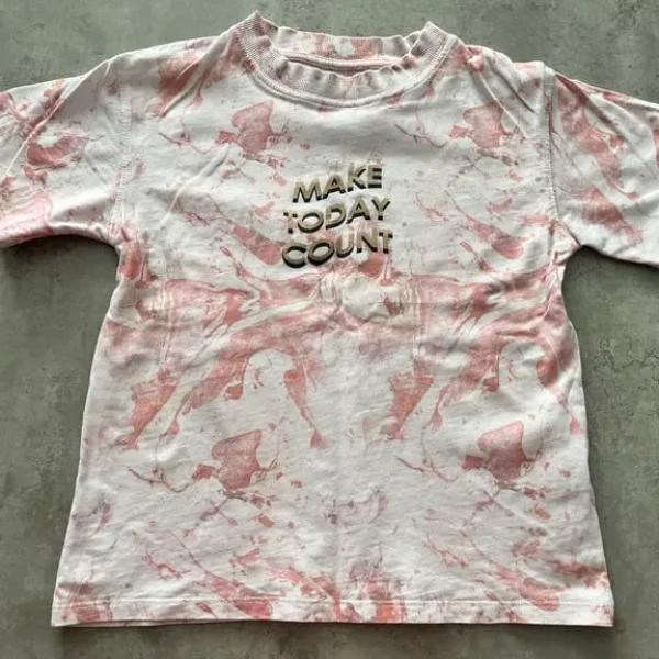 Girls marble effect T-Shirt