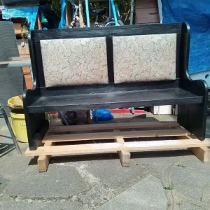 Solid wood 2 seater bench - Image 2