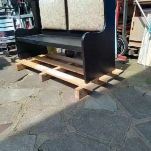 Solid wood 2 seater bench - Image 4