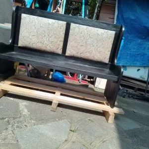 Solid wood 2 seater bench - Image 5