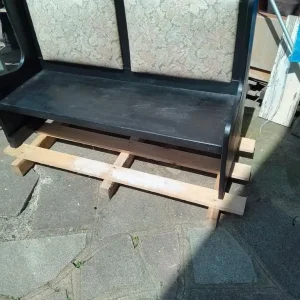 Solid wood 2 seater bench