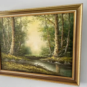 Original oil painting by Silvatie – Serenity at the river’s edge - Image 2