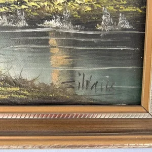 Original oil painting by Silvatie – Serenity at the river’s edge - Image 3