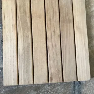 A Grade Interlocking Teak Tiles 300x300x24mm