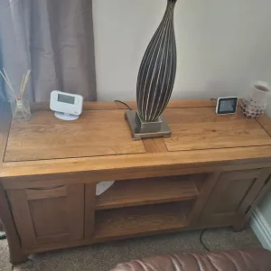 Oak Corner TV Unit and Side Unit - Image 3