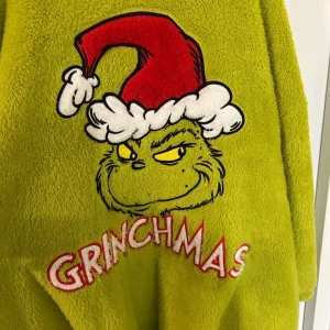 Oversized Fluffy Grinch Lounge Hoodie - Image 4