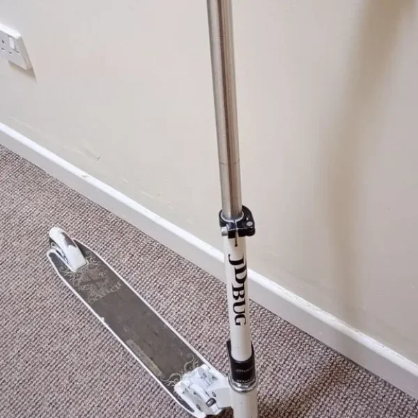 JD Bug Scooter Pro Street V3.0 White Adjustable Foldable