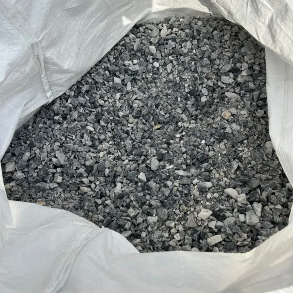 Stone chippings just under half ton bag