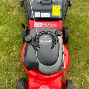 Rover 18” cut heavy duty alloy deck lawnmower 5hp Briggs engine - Image 3