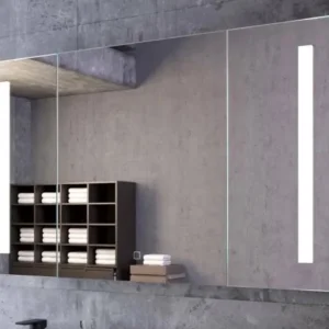 Emielia Illuminated LED Mirror Cabinet With Bluetooth Speaker 600x1000mm