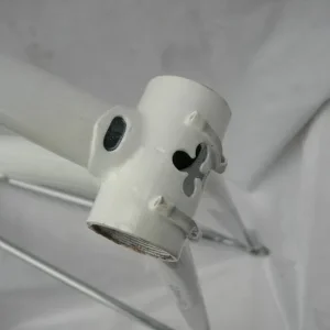 COLNAGO WHITE HARLEQUIN STYLE FRAME AND FORKS 1980S 57CM CTC CAMPAGNOLO - Image 8