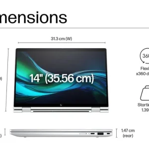 HP Elite x360 1040 G11 14-inch with touchscreen and privacy screen - Image 2