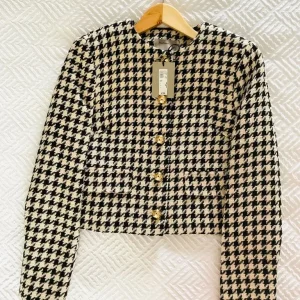 Womens Jacket Smart Dogtooth Design Size 8 New With Tags Never Worn - Image 4