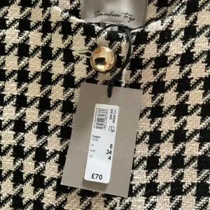 Womens Jacket Smart Dogtooth Design Size 8 New With Tags Never Worn - Image 6