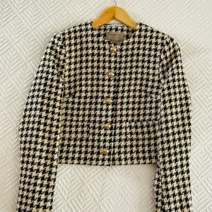 Womens Jacket Smart Dogtooth Design Size 8 New With Tags Never Worn