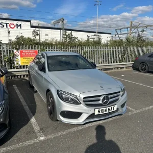 Mercedes-Benz C220d AMG Line 2014, Iridium Silver, 4-door saloon - Image 4