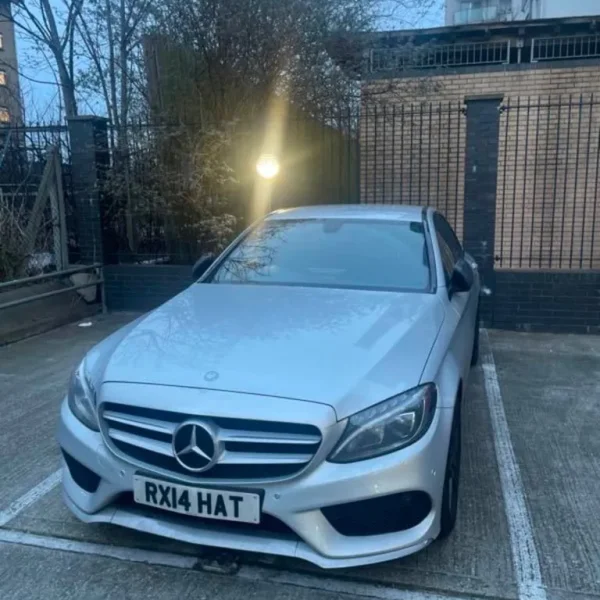 Mercedes-Benz C220d AMG Line 2014, Iridium Silver, 4-door saloon