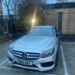 Mercedes-Benz C220d AMG Line 2014, Iridium Silver, 4-door saloon