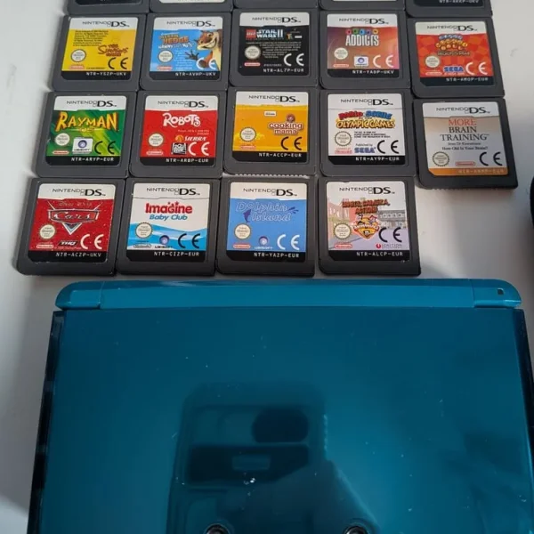 Nintendo 3DS with games, case, charger