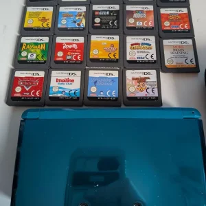 Nintendo 3DS with games, case, charger