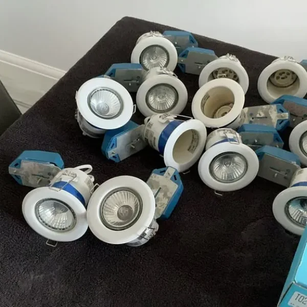 Plug sockets, down lighters, switches and lots more