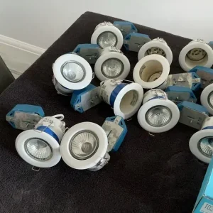 Plug sockets, down lighters, switches and lots more