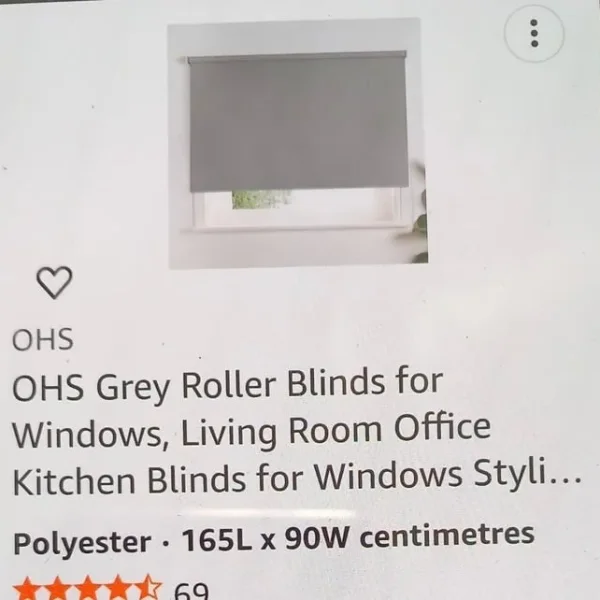 Grey Roller Blind