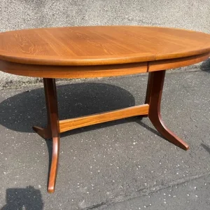 Nathan mid century teak extendable dining table with 4 Caxton chairs - Image 4