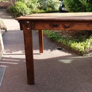 Wooden Garden Rectangular Table by Charles Taylor - Image 4