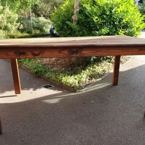 Wooden Garden Rectangular Table by Charles Taylor - Image 5
